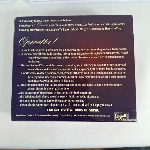 4 CD set Operetta! A Night in Vienna Featuring Selections from Famous Operettas - Picture 7 of 16